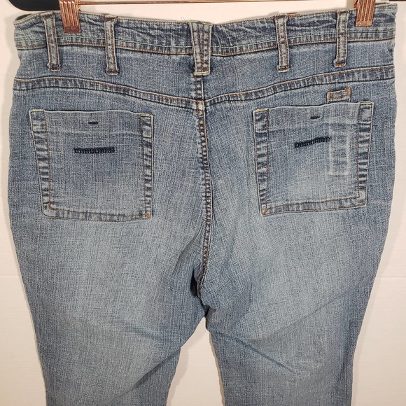 Carolina Blues Straight Wide Leg Jeans Sz 14 Stretch Relaxed - Picture 6 of 8